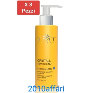 Tmt Cristall Samen Von Lino Milch 150 ML Kräuseln Feuchtigkeitscreme - 3 Stücke