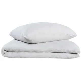 oh cosy Sally Uni Hellgrau 135 x 200 cm + 80 x 80 cm