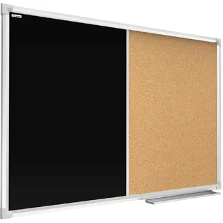 ALLboards Pinnwand und Kreidetafel 90,0 x 60,0 cm Textil schwarz
