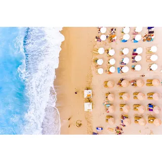 queence Acrylglasbild »Strand« Meer   Meer Bilder   Spanien   Strand   Strandbilder Fine Art-Print in Galeriequalität, schwarz