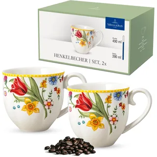 Villeroy & Boch Spring Awakening Kaffeetasse 0,4 l Gelb 2 St.