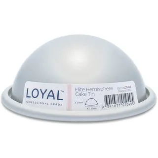 LOYAL Elite Backform Hemisphäre Form Ø10 cm, Kuchenform Ball Motivbackform aus Schwerem, Rostfreiem Aluminium Tortenform Halbkugelbackform Kuchenbackform - Ø10 cm