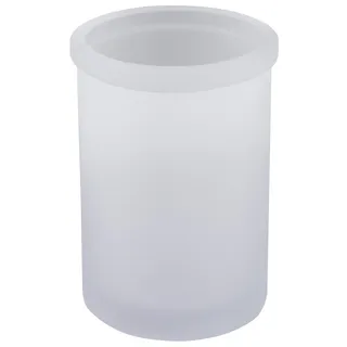 Spirella Zahnputzbecher Zahnbürstenhalter Yoko 7,5x10,5 cm Glas Weiß