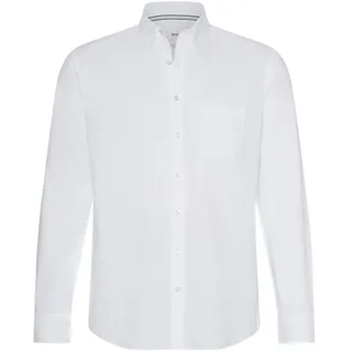 BRAX Herren Style Daniel U Herrenhemd in Feiner Oxford-qualität Hemd , Weiß, 3XL