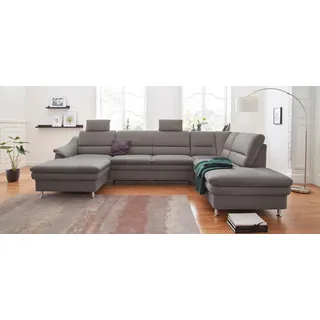 sit&more Wohnlandschaft Mikrofaser 3-Sitzer Grau