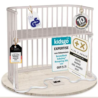 babybay Original Beistellbett beige lackiert