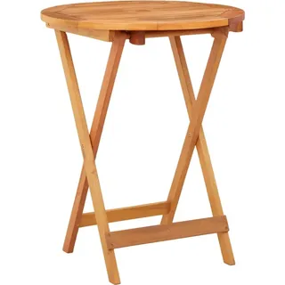 Klappbarer Gartentisch Ø60x75 cm Massivholz Eukalyptus , Gartentische Design 2024 - Braun