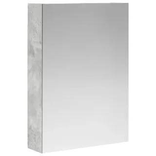 Badezimmerspiegelschrank mit Regal Beton Grau 50 x 14,5 x 70 cm - Grau