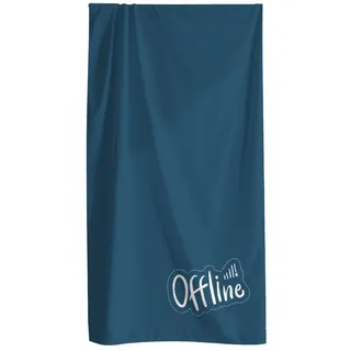 MTOnlinehandel Fernweh Badetuch 100 x 200 cm blau