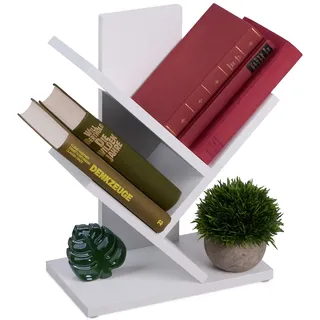 Relaxdays Bücherregal 30 x 40 x 16 cm Weiß