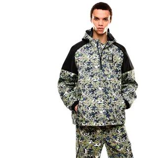 Ea7 Emporio Armani Train Visibility Graphic Jacke - Fancy Green New Camo - S