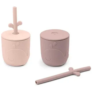 Done By Deer Straw 2 Pack Wally Tasse - Pink - 12 Monate