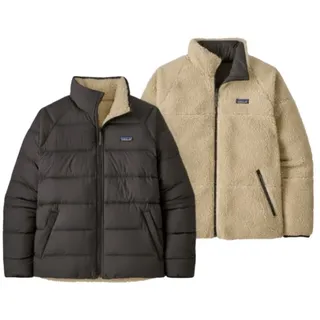 Patagonia M's Reversible Silent Down Jkt - Daunenjacke - schwarz - L