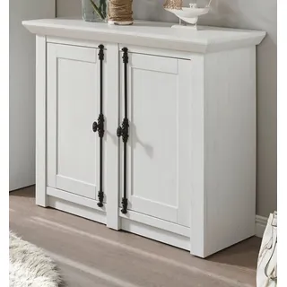 furn.design Sideboard 105 x 90 cm Weiß / Pinie