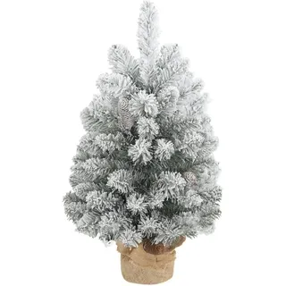 HOMCOM Weihnachtsbaum Kunststoff Metall 37L x 37B x 60H cm