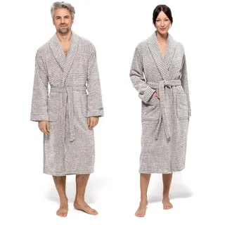 Möve Bademantel Eden nature/black XL