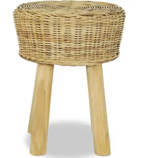 vidaXL Barhocker Natur Rattan