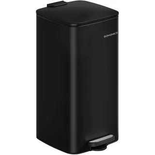 Songmics Mülleimer 30 l Schwarz
