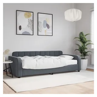 vidaXL Tagesbett mit Matratze Dunkelgrau 90x200 cm Samt