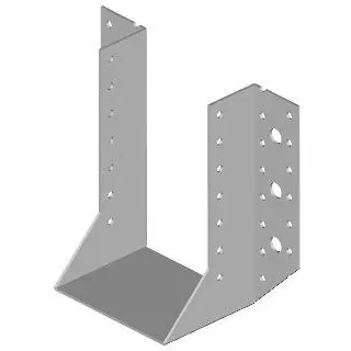 Außenflansch 11-40/400 BV/T 90x400, ZAR - weiß feuerverzinkt - Packung mit 1 Stück