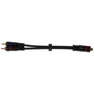 Wentronic Audio Y-Adapterkabel 2x Cinch-Stecker / 1x Cinch-Buchse 0,20m (50375)