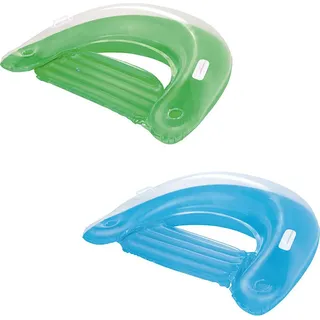 Bestway Aufblasbarer Sessel mit Griffen und Getränkehalter Sortierte Farben 152x99 cm Strand und Pool 43118