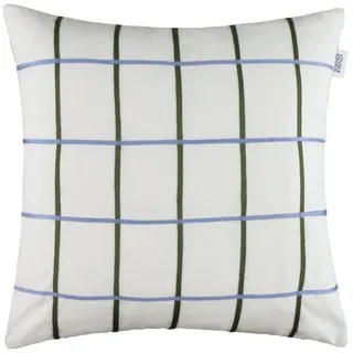 Schöner Wohnen SCHÖNER WOHNEN-Kollektion Dekokissen »Perform« mit aufgesticktem Karomotiv,