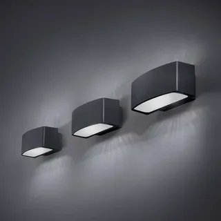 Ideal Lux Außenwandleuchte Aluminium 22 cm E27 IP55 anthrazit