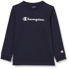 Champion Baby-Jungen American Classics-TD L-S Kurzarm Shirt, Marineblau, 6 Monate