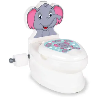 Jamara Meine kleine Toilette Elefant mit Spülsound und Toilettenpapierhalter