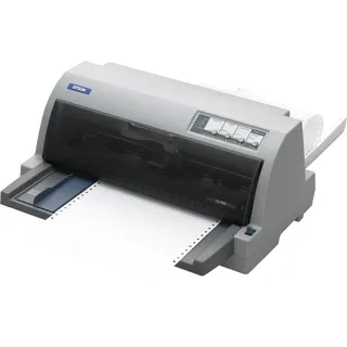 Epson LQ 690 – Drucker – S/W – Punktmatrix – 12 cpi – 24 Pin – bis zu 529 Zeichen/s – parallel, USB - Grau