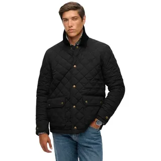 Superdry für Herren. M5012270A Gesteppte Estate Coach Jacke schwarz (M), Lässig, Polyester