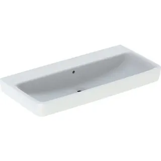 Geberit Renova Plan, Waschtisch, 100x48 cm, ohne Hahnloch, mit Überlauf, 501708, 501.708.00.1, Farbe: Weiß