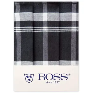 Ross - Exclusiv - Geschirrtücher Halbleinen - 0910-3er-Pack (50 x 70cm Schwarz)