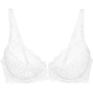 Triumph Damen BH Amourette W, mit Bügel, ohne Polsterung, Verstellbare Träger, 85C, Weiß