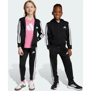 adidas Unisex Kids ESSENTIALS 3 STRIPES TRACKSUIT, black, 4-5 Years