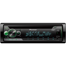 Pioneer DEH-S410DAB-AN, 1-DIN-Autoradio, CD-Tuner mit FM und DAB+, MP3, USB und AUX-Eingang, RGB – Beleuchtung, Smart Sync App, 5-Band Equalizer, Spotify, inklusive DAB- Antenne