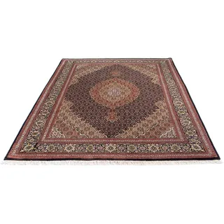 morgenland Orientteppich »Perser - Täbriz - 205 x 154 cm - dunkelbraun«, rechteckig, 10 mm Höhe, Wohnzimmer, Handgeknüpft, Einzelstück mit Zertifikat, braun