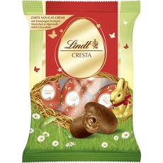 Lindt Schokolade Cresta Eier | 3 x 90 g | Eier aus zarter Nougat-Crème mit knusprigen Krokantstückchen in Alpenvollmilch Schokolade | Oster Schokolade | Schokoladengeschenk | Ostereier | Schokoeier