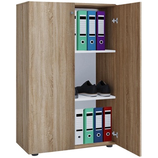 VCM Aktenschrank Lona, 913934 eiche 2 Fachböden 70,0 x 39,0 x 110,0 cm