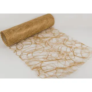 Sizoweb Tischläufer in unterschiedlichen Farben, 30 cm breit, 5 oder 20 m lang 5,0 m gold 1800