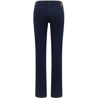 Straight-Jeans MUSTANG "Damen Style Crosby Relaxed Straight", Damen, Gr. 28, Länge 32, 841 dunkelblau, Denim/Jeans, 99% Baumwolle, 1% Elasthan, unifarben, straight fit, Jeans Straight-Jeans