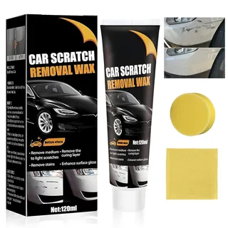 Kratzer Entferner Auto, Autopolitur Kratzer Entfernen, Scratch Remover Wax, Politur Auto Kratzer Entfernen, Autokratzer Reparatur Paste mit Schwamm für Cars Verschiedene Oberflächen