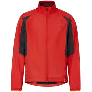 Vaude Dundee Classic ZO Windbreaker für Herren mit abnehmbaren Ärmeln, Fahrradjacke für Herren 80% winddicht, Regenjacke aus recyceltem Material – mars red, Größe: XXL