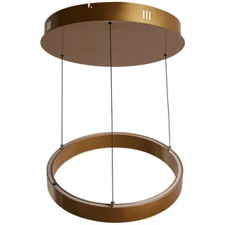 Searchlight Led-Hängeleuchte Searchlight Layla Pendant, Gold, Metall, rund,rund, 44 cm, höhenverstellbar, Lampen , Leuchten, Innenbeleuchtung, Hängelampen