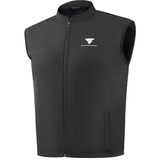 SHIMA WINDBREAKER Softshell Weste Herren Damen Motorrad Kutte ärmellose Leicht Bikerweste Sommer Winter Softshellwesten Biker Outdoor Dünne Thermo Funktionsweste (Unisex, Schwarz, XL)