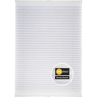 Plissee MYDECO "Free" Gr. 2, weiß (weiß, weiß), B:120cm H:130cm, Obermaterial: 100% Polyester, Plissees, Plissee