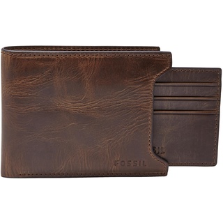 Fossil Herren-Leder-Bifold-Sliding 2-in-1-Geldbörse mit abnehmbarem Kartenetui