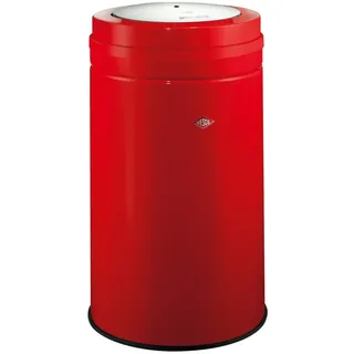 WESCO Big Swing Abfallsammler in der Farbe rot, pulverbeschichtetes Stahlblech, Innenbefestigung für Mülltüten, leichte Bedienung durch "Swing"-Deckel, 120 Liter Volumen