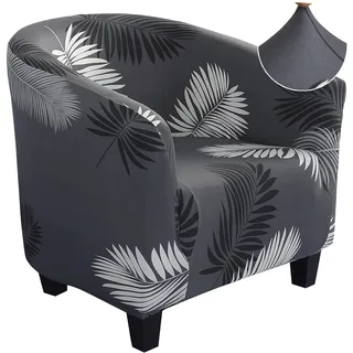 Jaotto Sesselschoner Sesselhusse Stretch Sesselüberwürfe Sofabezug Elastisch Sofabezug Sesselbezug Sesselschoner Waschbar Entfernbar für Clubsessel Cafe Stuhl Sessel Loungesessel(Feder,1 Stück)